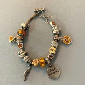 November Vintage Charm Bracelet
